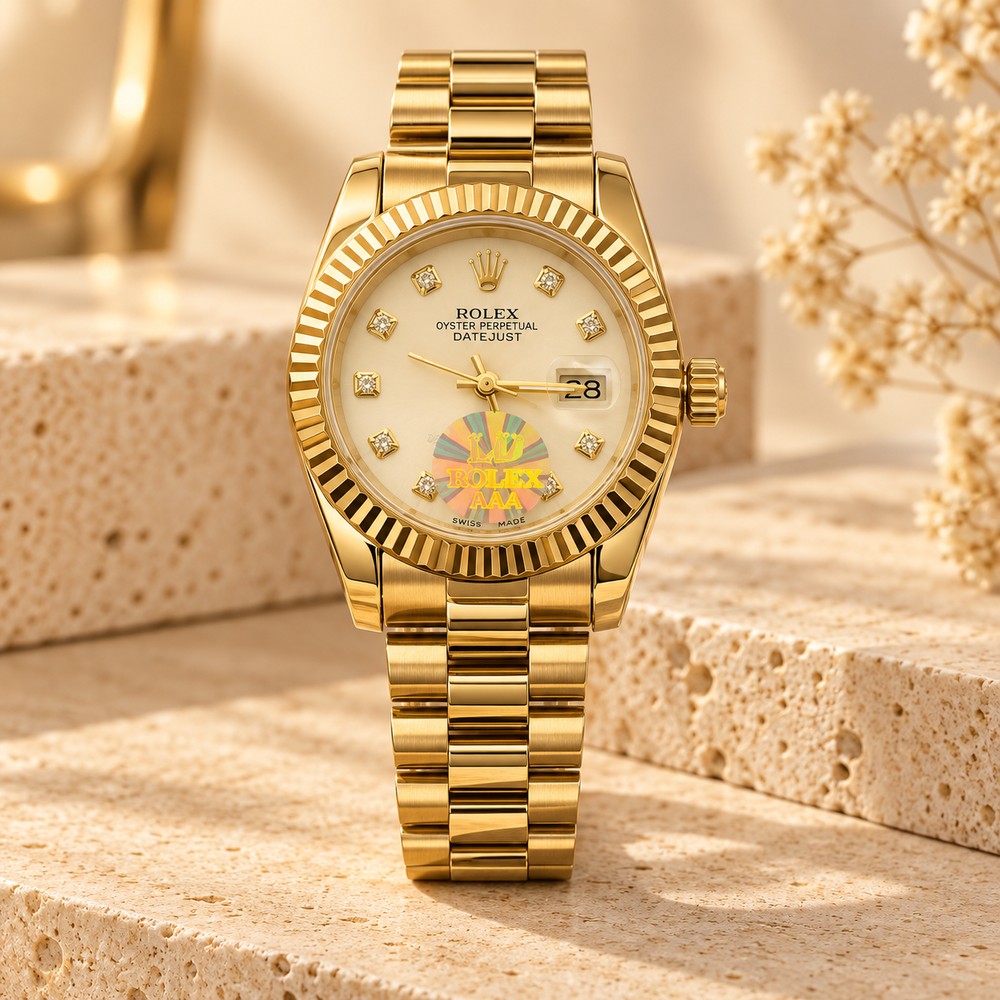 Montre Femme Gold — Cadran Date