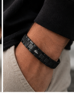Bracelet Homme — Noir porté — Estevan & Co.