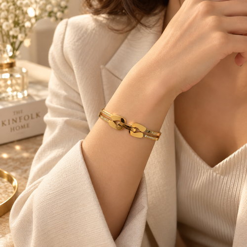 Bracelet Maillon Femme — porté — Estevan & Co.