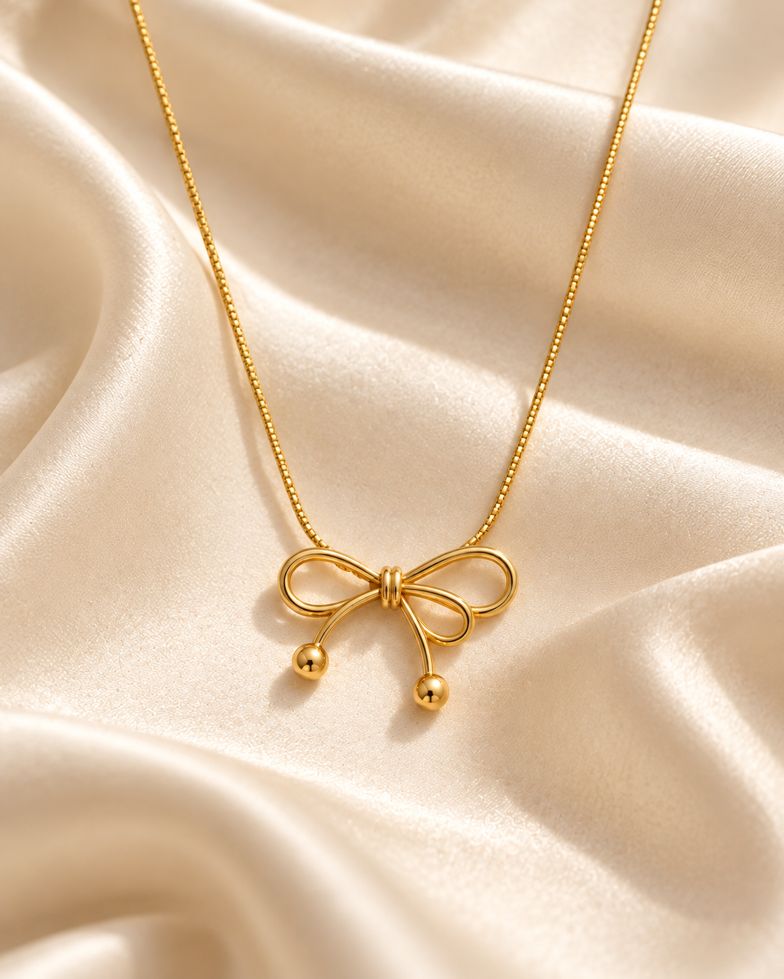 Collier Noeud Femme — détail — Estevan & Co.