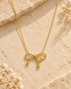 Collier Noeud Femme — Gold — Estevan & Co.
