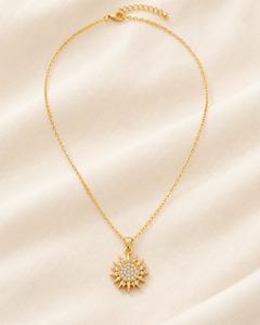 Collier Soleil & Lune — Doré