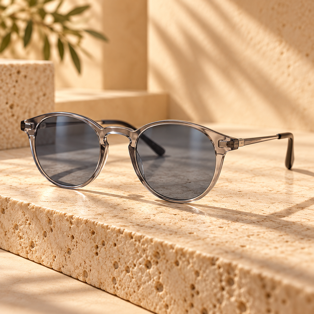 Lunettes Homme Rondes — Fumé — Estevan & Co.