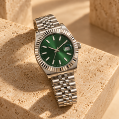 Montre Classique Homme — Cadran Vert